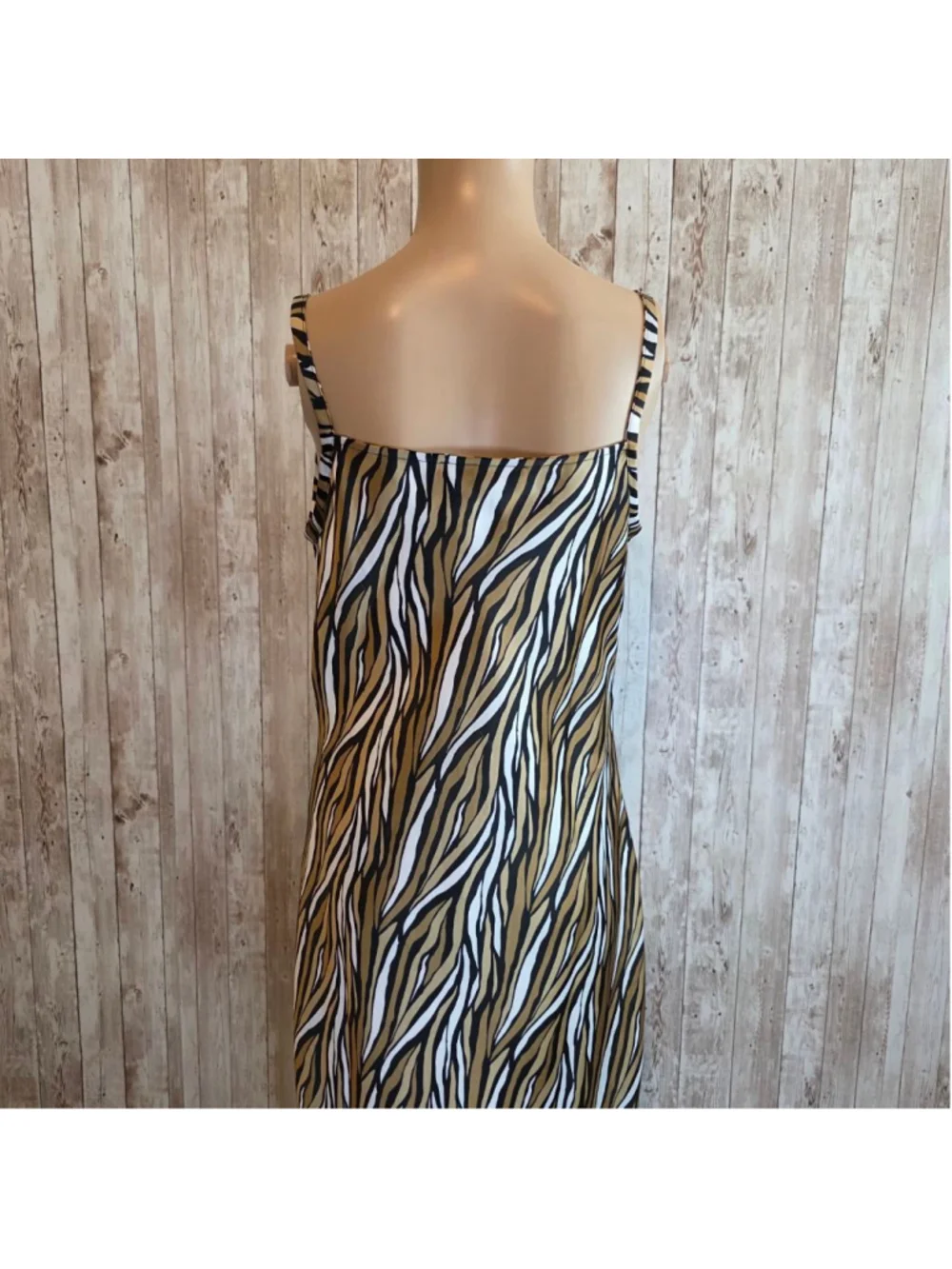 Women's Michael Kors S Zebra Print Cowl Neck Midi Dress NWOT